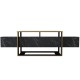TV Stand Bianco Black
Gold