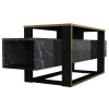 TV Stand Bianco Black
Gold