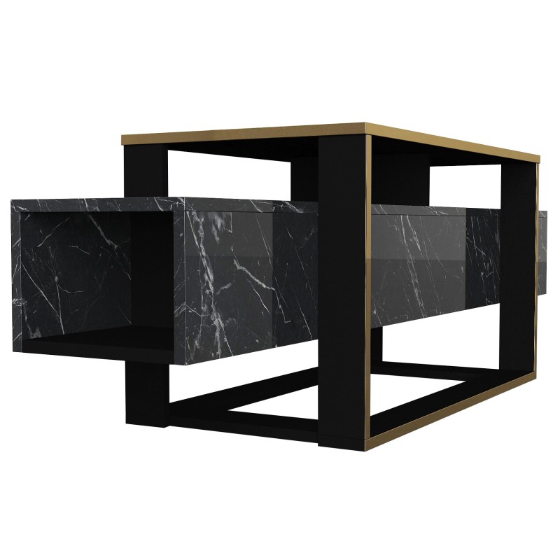 TV Stand Bianco Black
Gold