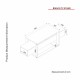 TV Stand Bianco Black
Gold