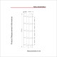 Bookshelf Perla - White White Bookshelf Perla - White White