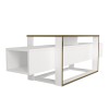 TV Stand Bianco - White, Gold White
Gold