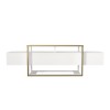 TV Stand Bianco - White, Gold White
Gold