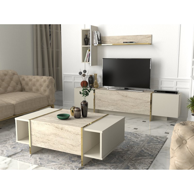 TV Unit Veyron - Travertine Travertine
Sandstone
