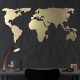 Decorative Metal Wall Accessory World Map Silhouette - Gold Gold Wallxpert Decorative Metal Wall Accessory World Map Silhouette - Gold Gold