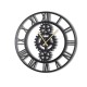 Decorative Metal Wall Clock Gear XL Black Wallxpert Decorative Metal Wall Clock Gear XL Black