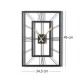 Decorative Metal Wall Clock November Black Decorative Metal Wall Clock November Black