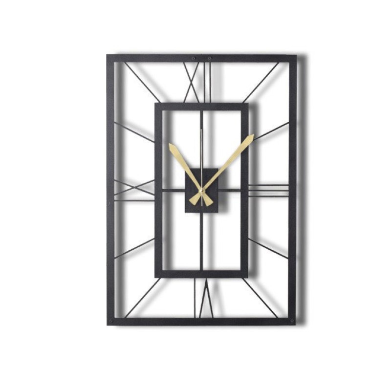 Decorative Metal Wall Clock November XL Black