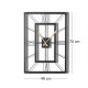Decorative Metal Wall Clock November XL Black Decorative Metal Wall Clock November XL Black