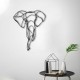 Wallxpert Decorative Metal Wall Accessory Elephant 2 Black