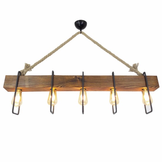 Chandelier Demir Kütük 1 Walnut
Black
Beige