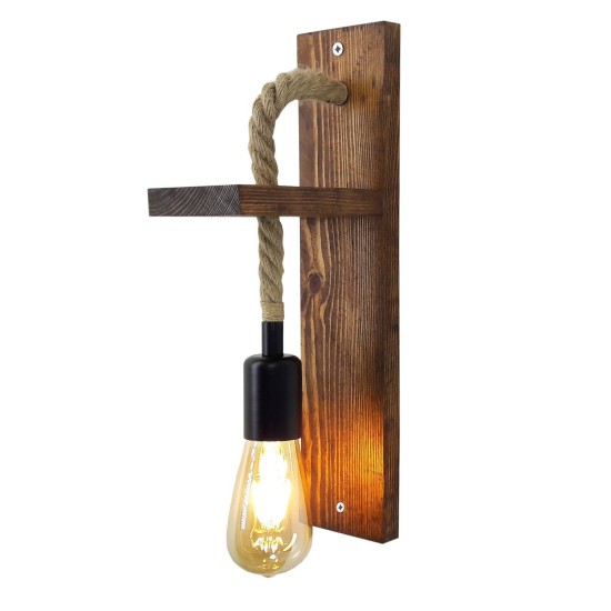 Wall Lamp Ahşap Aplik 17 Walnut Wall Lamp Ahşap Aplik 17 Walnut