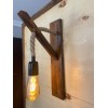 Wall Lamp Ahşap Aplik 18 Walnut