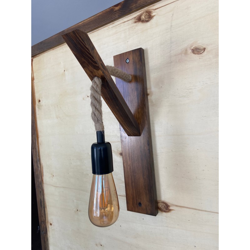 Wall Lamp Ahşap Aplik 18 Walnut