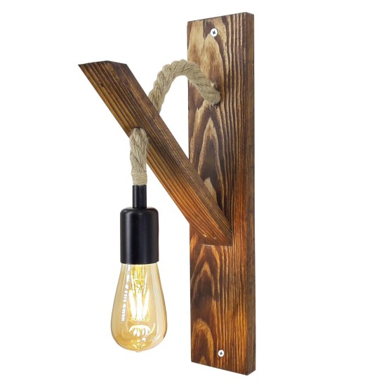 Wall Lamp Ahşap Aplik 18 Walnut Wall Lamp Ahşap Aplik 18 Walnut