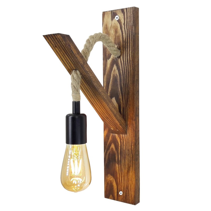 Wall Lamp Ahşap Aplik 18 Walnut