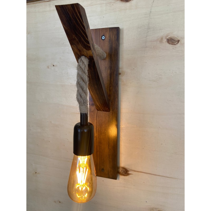 Wall Lamp Ahşap Aplik 18 Walnut