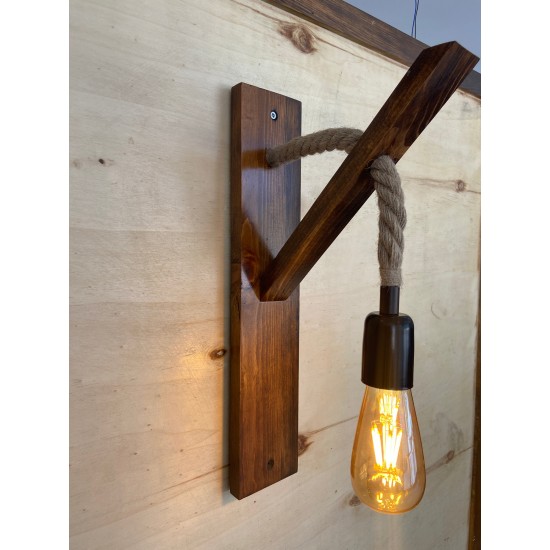 Wall Lamp Ahşap Aplik 18 Walnut Wall Lamp Ahşap Aplik 18 Walnut
