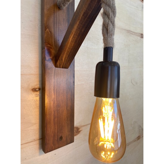 Wall Lamp Ahşap Aplik 18 Walnut Wall Lamp Ahşap Aplik 18 Walnut