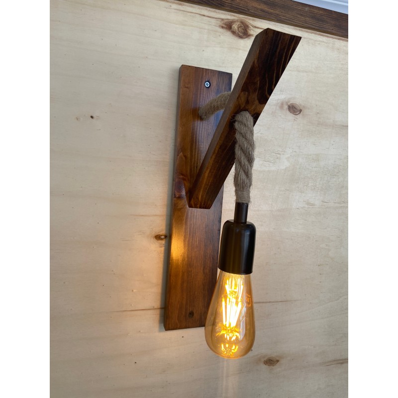 Wall Lamp Ahşap Aplik 18 Walnut