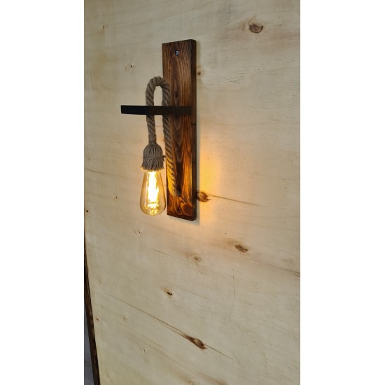 Wall Lamp Ahşap Aplik 23 Walnut Wall Lamp Ahşap Aplik 23 Walnut