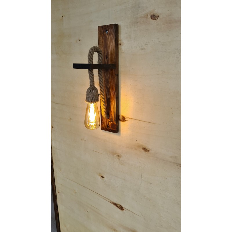 Wall Lamp Ahşap Aplik 23 Walnut