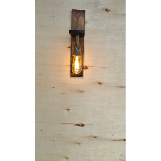 Wall Lamp Ahşap Aplik 23 Walnut Wall Lamp Ahşap Aplik 23 Walnut