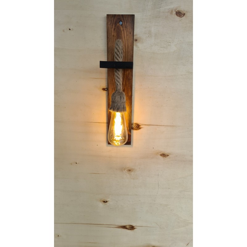 Wall Lamp Ahşap Aplik 23 Walnut