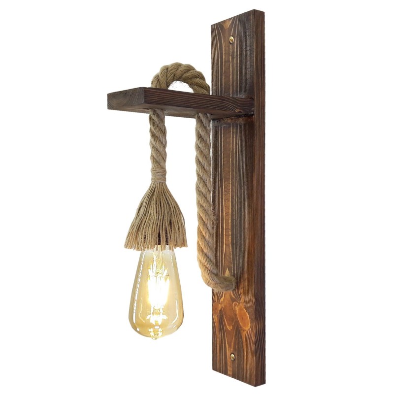 Wall Lamp Ahşap Aplik 23 Walnut