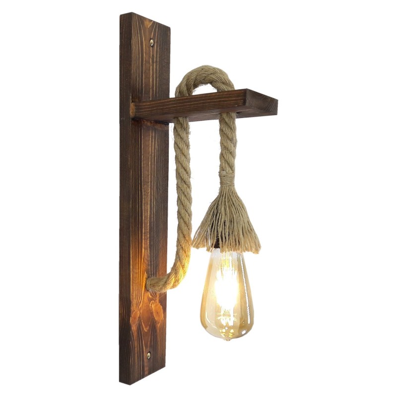 Wall Lamp Ahşap Aplik 23 Walnut