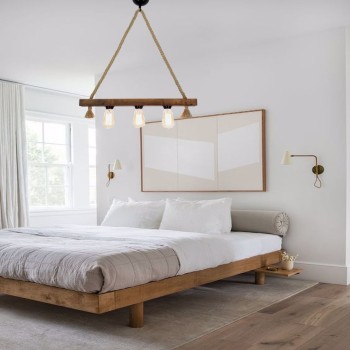 Chandelier Kütük Halat 2 Walnut