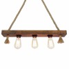 Chandelier Kütük Halat 2 Walnut