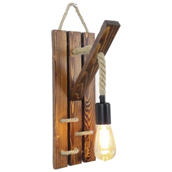 Wall Lamp Ahşap Aplik 19 Walnut