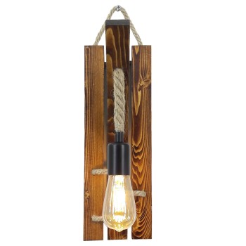 Wall Lamp Ahşap Aplik 19 Walnut
