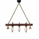 Opviq Chandelier Demir Kütük 2 Walnut