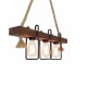 Opviq Chandelier Demir Kütük 2 Walnut
