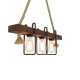 Opviq Chandelier Demir Kütük 2 Walnut