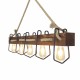 Opviq Chandelier Demir Kütük 3 Walnut