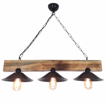 Chandelier Hepsi Üç Şapka Yakma Avize Walnut
Black
