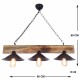 Chandelier Hepsi Üç Şapka Yakma Avize Walnut
Black