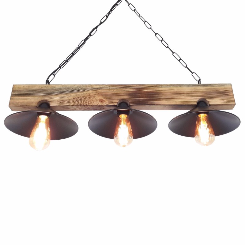 Chandelier Hepsi Üç Şapka Yakma Avize Walnut
Black