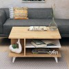 Coffee Table Skull Oak
White