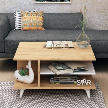 Coffee Table Skull Oak
White