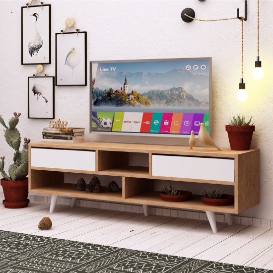 TV Stand Glasgow Oak
White TV Stand Glasgow Oak
White
