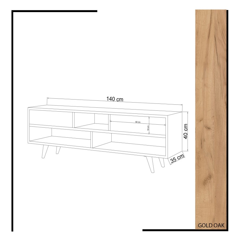 TV Stand Angola Oak
White