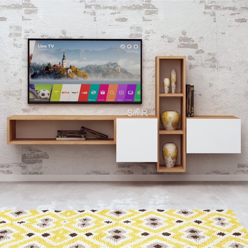 TV Unit Kumkuat Oak
White