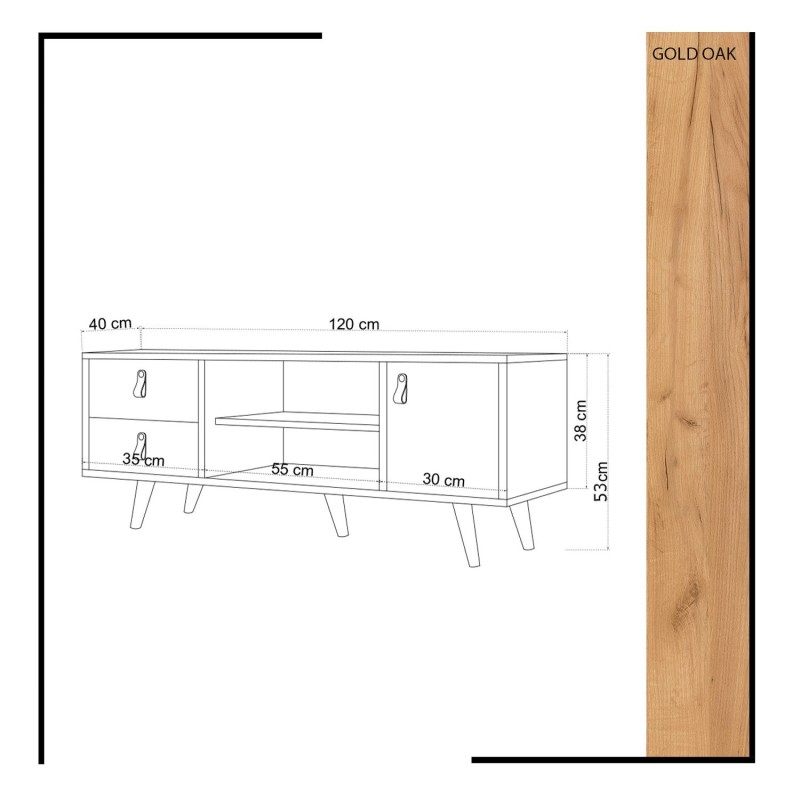 TV Unit Lara Oak
White