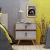 Nightstand Olenj Oak
White