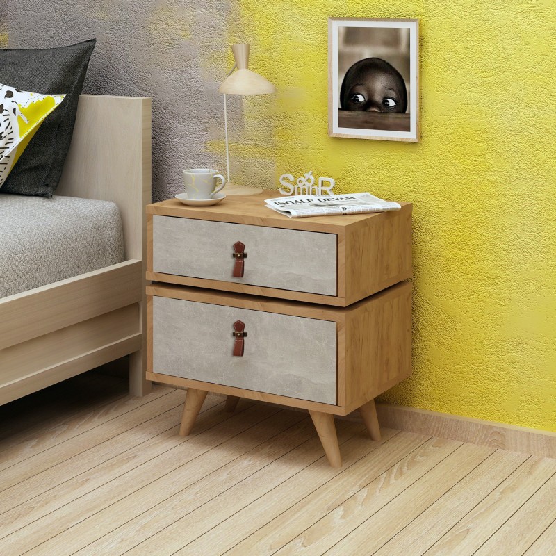 Nightstand Olenj Oak
White