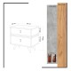 Nightstand Olenj Oak
White